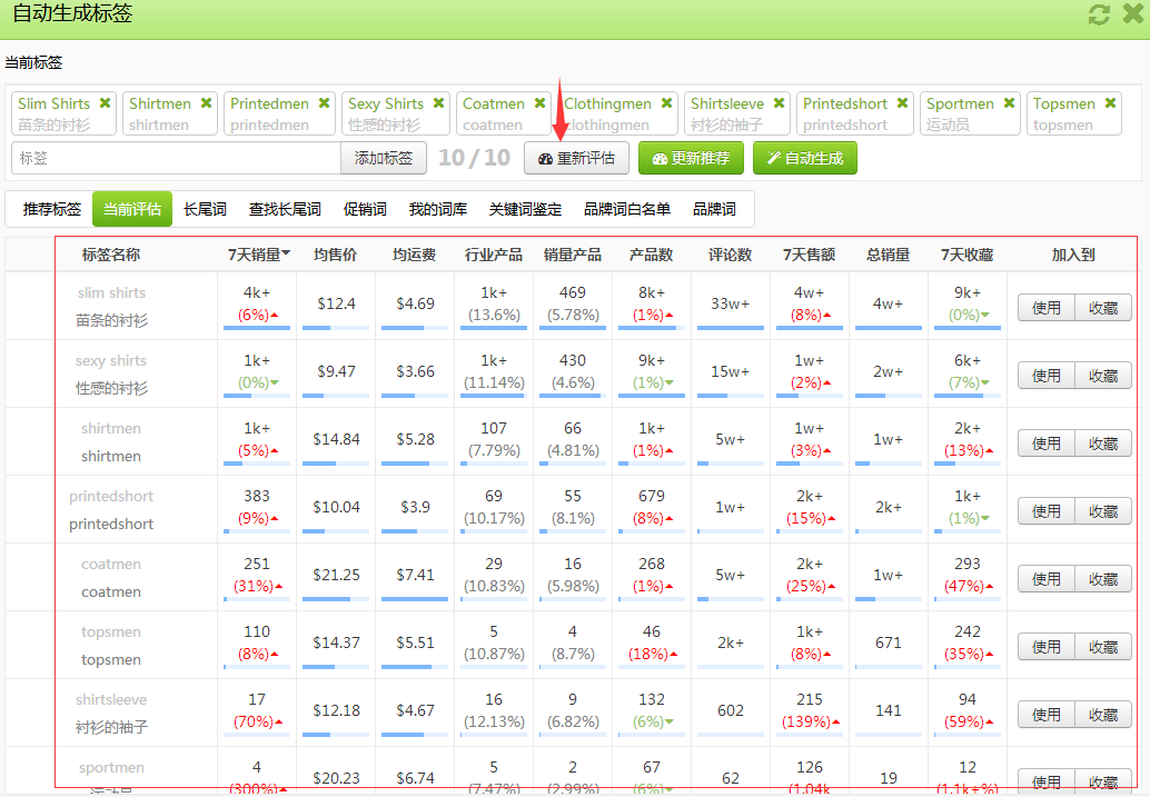 如何自动生成wish的tag标签对标签优化